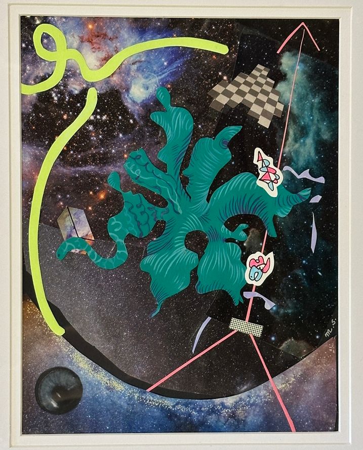 Collage with Green Fluid