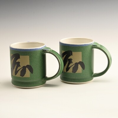 Mug - BrushStroke Green Shorties (Set of two) Mug - BrushStroke Green Shorties (Set of two)
