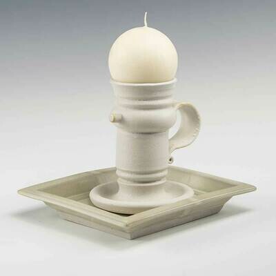 Candlestick all white glazes. Features Candlestick all white glazes. Features