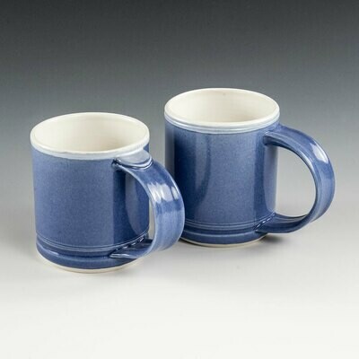 Mugs - Rich, Deep Blue Shorty-Style mugs with beautiful depth. Mugs - Rich, Deep Blue Shorty-Style mugs with beautiful depth.