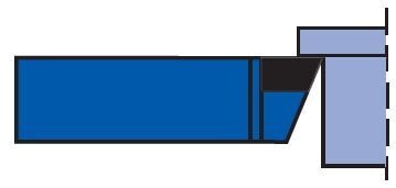 Straight Knife Tool -Brazed on tip