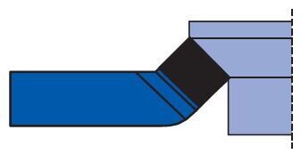 45º Cranked Turning Tool -Brazed on tip