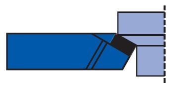 Straight Turning Tool -Brazed on tip