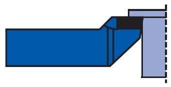 Cranked Knife Tool -Brazed on tip