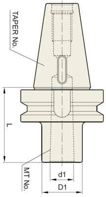 YG-1 BT - Morse Taper Arbor