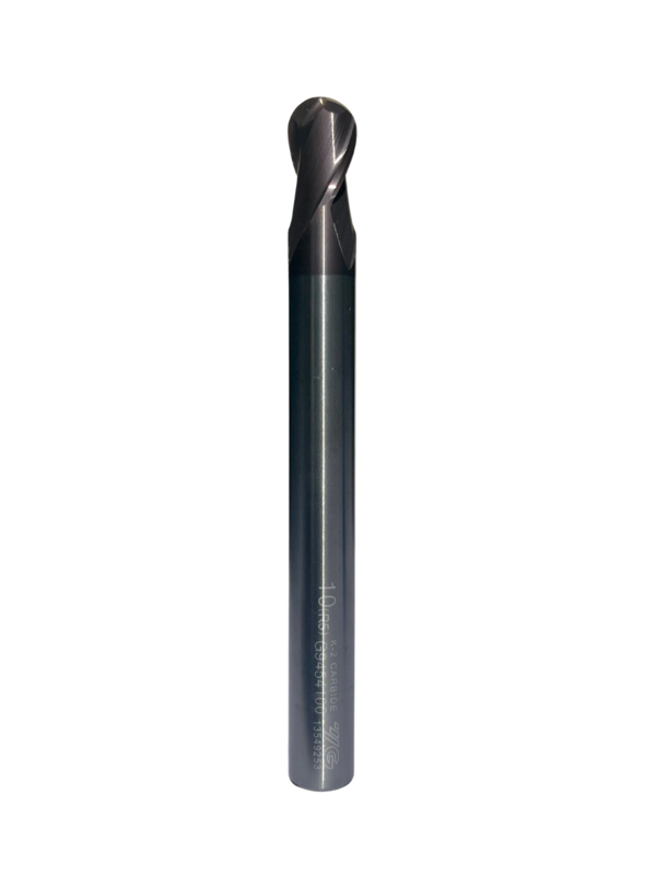 YG-1 K-2 (Solid Carbide) 2 Flute Ball-Nose Long Plain Shank