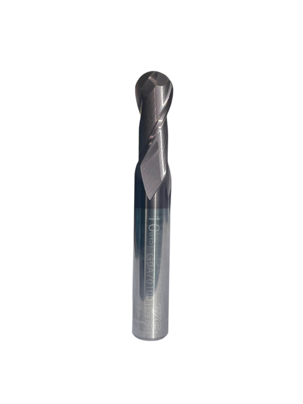 YG-1 K-2 (Solid Carbide) 2 Flute Ball-Nose Short Plain Shank