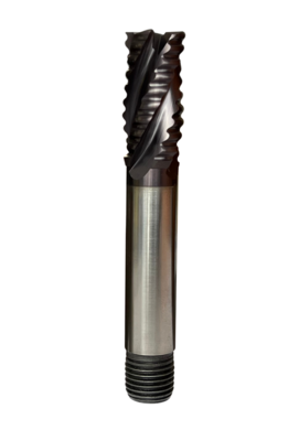 YG-1 HSSCo8 3/4 Flute Roughing (TiAIN Coated) Short Threaded Shank