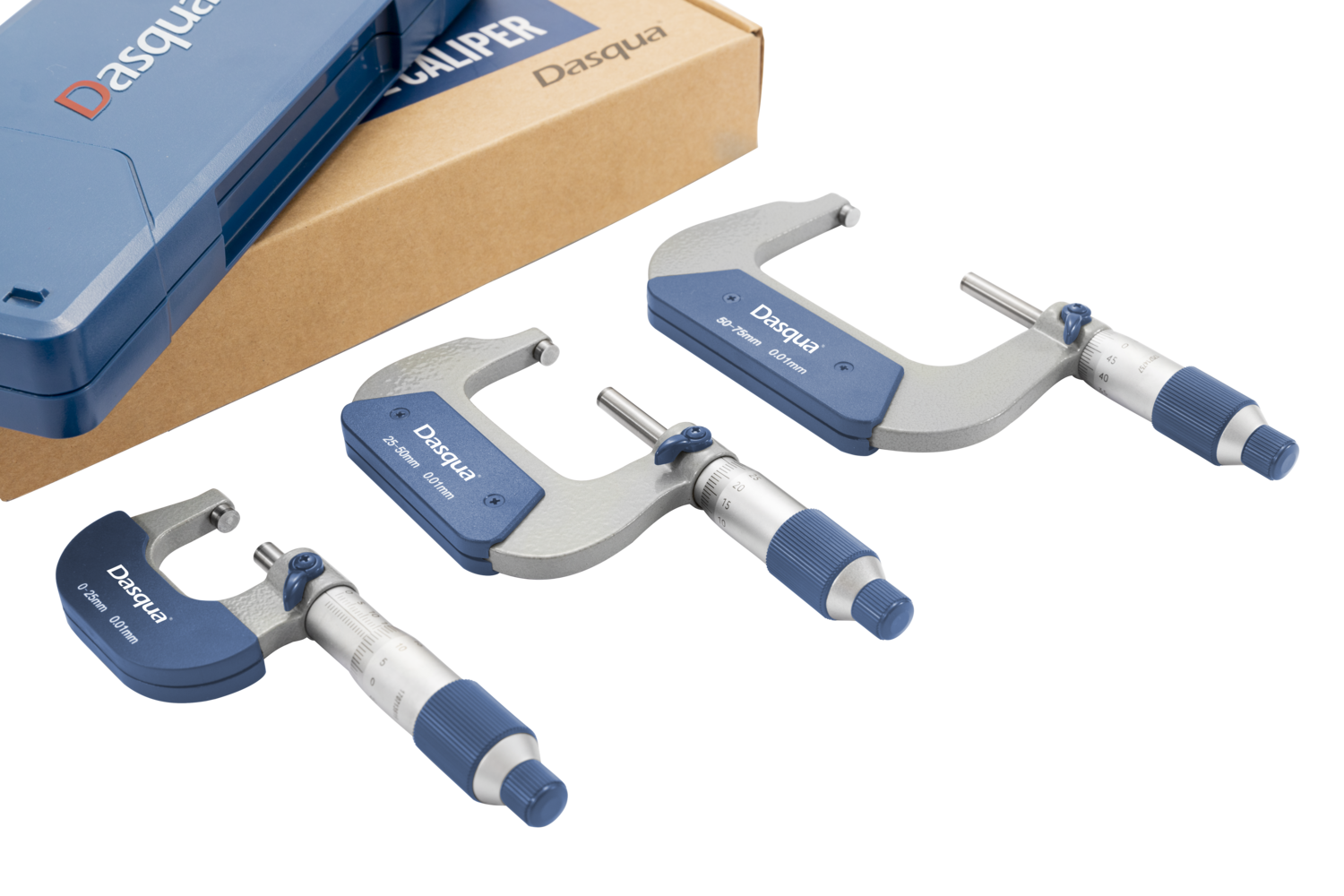 Dasqua 3pc Outside Micrometer set 0-75mm