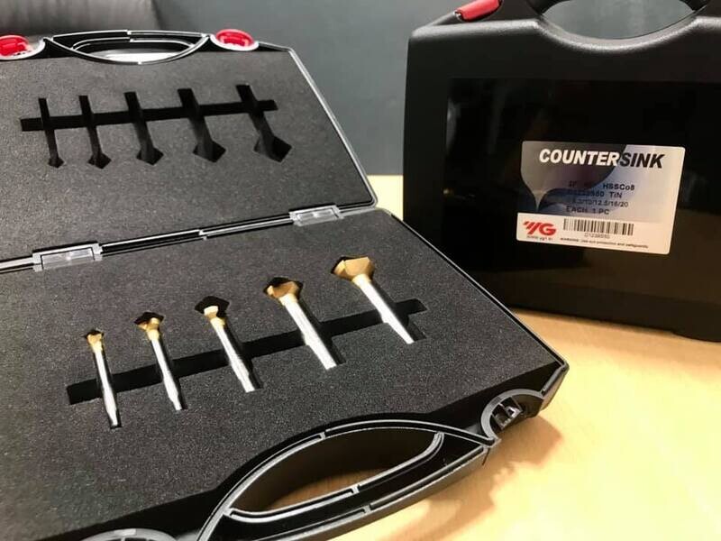 ​YG-1 HSSCo8 90º Countersink TIN Set