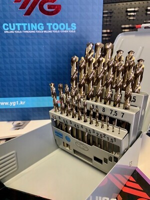 YG-1 HSSCo5 Jobber Drill Set (26pc) 1-13mm (0.5 Inc)