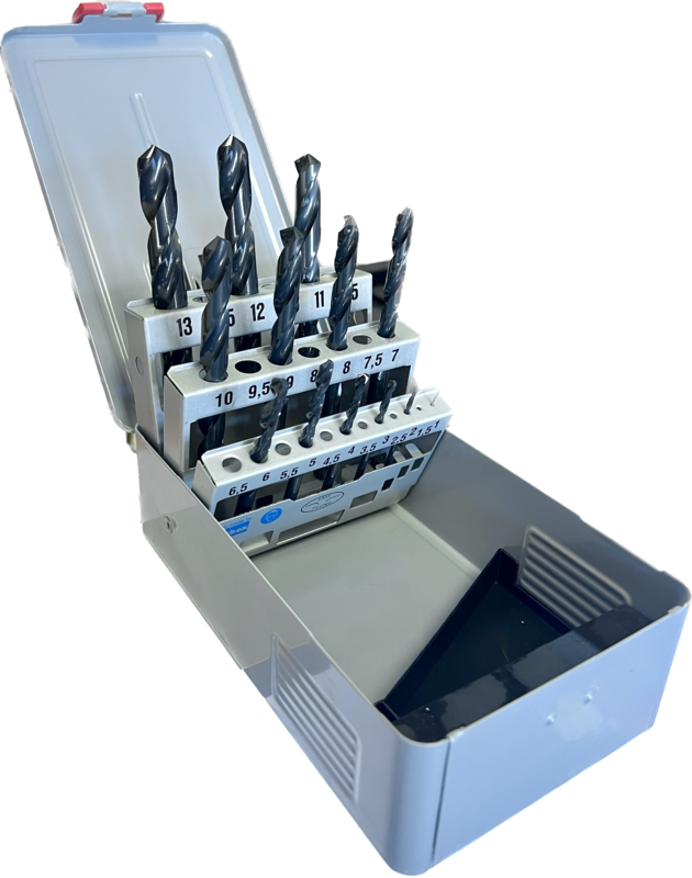 YG-1 HSS(M2) Jobber Drill Set (13pc) 1 to 13mm (1mm Inc)