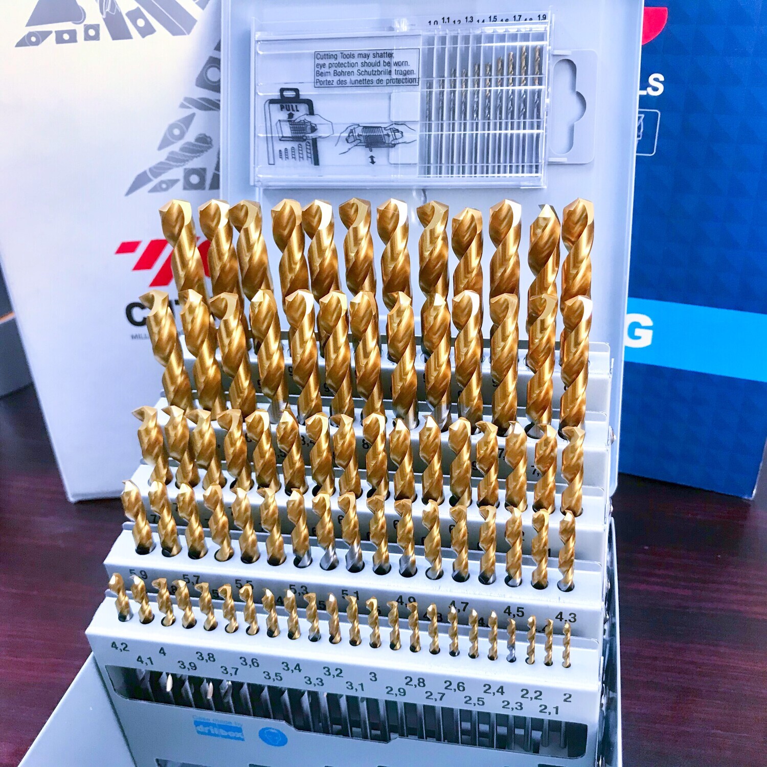 YG-1 Gold-P Drill Jobber SET (91pc) 1.0mm to 10.0mm (0.1 Inc)