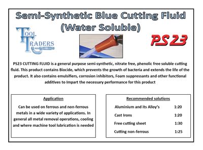 PS23 Semi-Synthetic Blue Cutting Fluid 5L