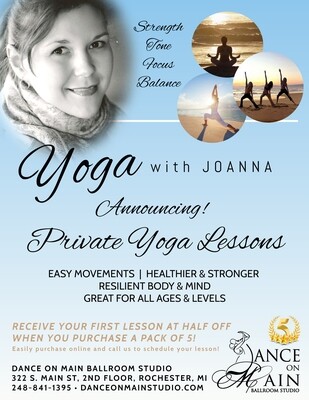 Private Yoga Lessons (5 pack)