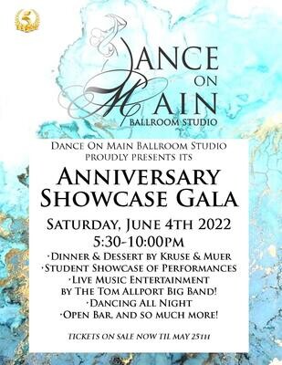 Anniversary Showcase Gala Event Ticket