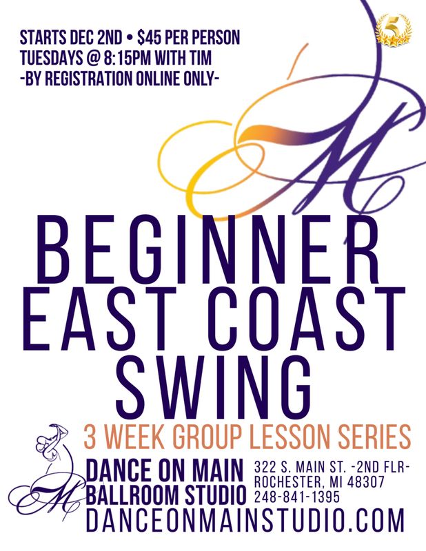 EAST COAST SWING 3 Week Group Series