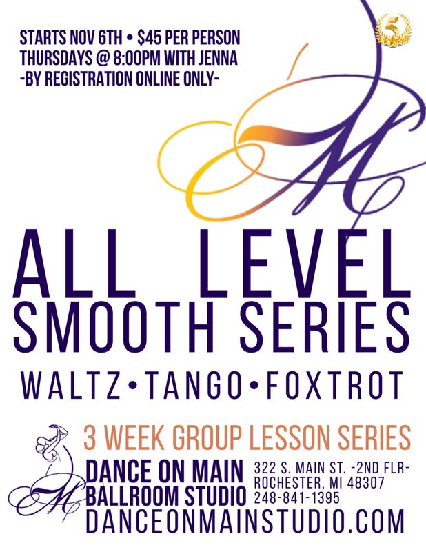 SMOOTH SERIES! 3 Week Group Series