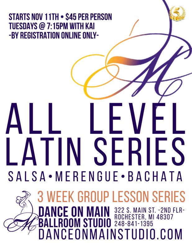 Latin Dance 3 Week Group Series