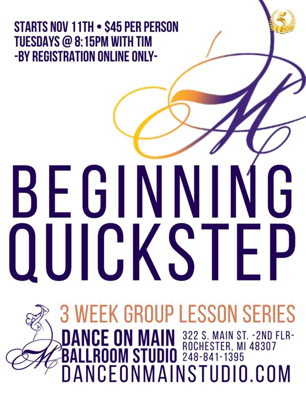 Beginning Quickstep 3 Week Series