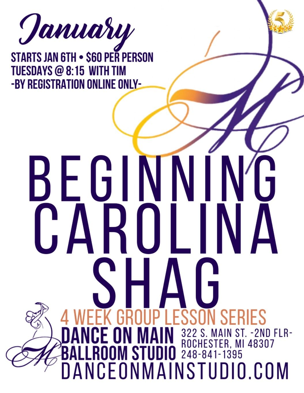 CAROLINA SHAG 4 Week Group Series