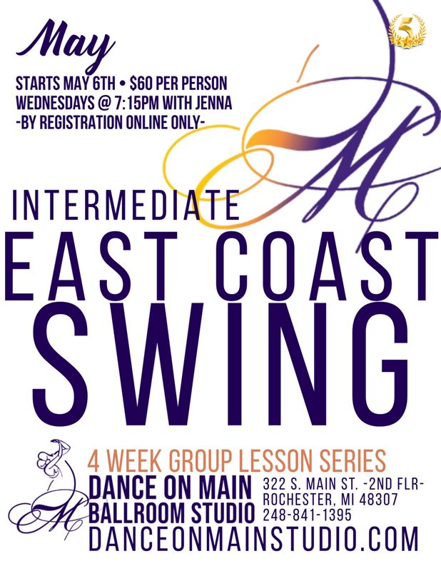 Intermediate EAST COAST SWING 4 Week Group Series