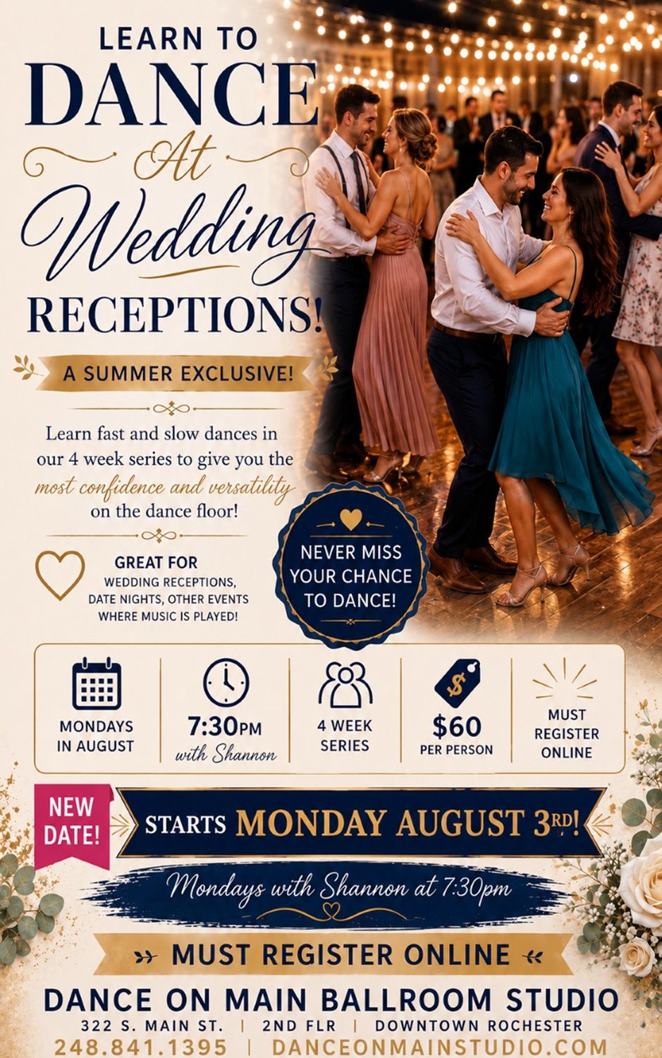 Wedding Reception Dance Series SOLD OUT