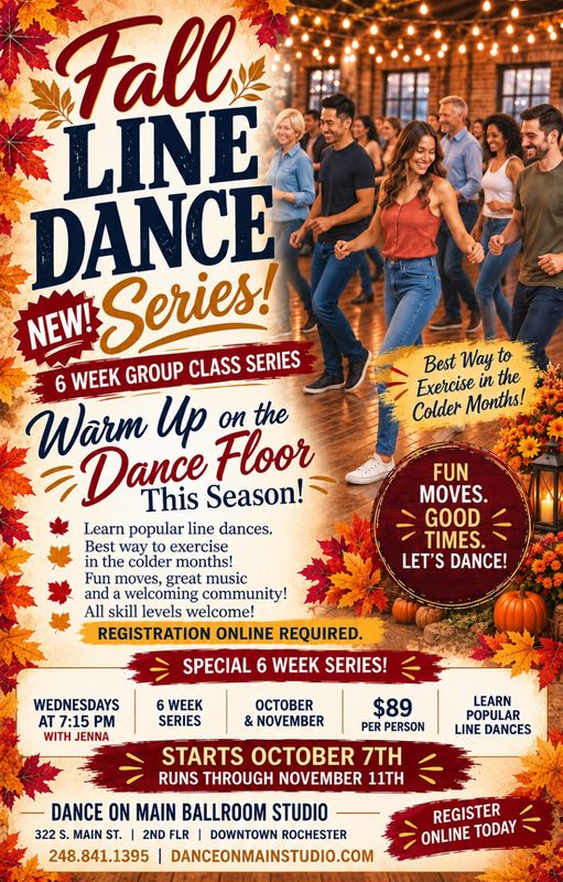 FALL Line Dance 6 Week Series
