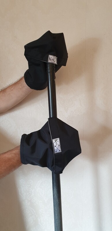 Kosi Pogies : Short Marathon style with a stiffened cuff for single bladed paddle in one colour choice.