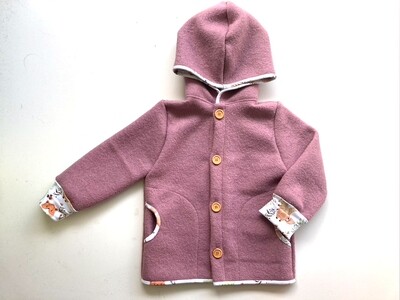 Jacke altrosa Waldtiere Jacke altrosa Waldtiere