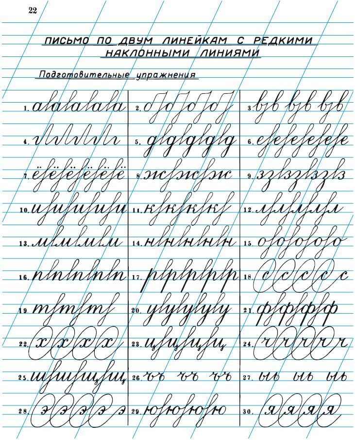 Соединения букв при письме образец распечатать пропись