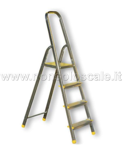 Scala in alluminio casalinga serie 900  4 gradini compreso pedana   ALVE
