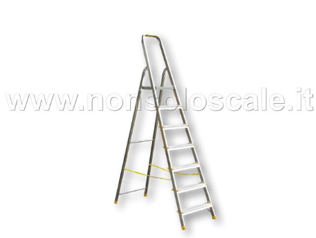 Scala in alluminio casalinga serie 900  7 gradini compreso pedana   ALVE
