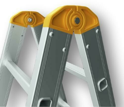 Scala in alluminio doppia salita 5+5 gradini serie 8900   ALVE