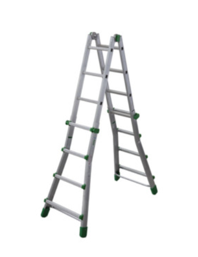Scala in alluminio telescopica EUROBRIKO16 4+4 gradini EUROPEAN NORM   FACAL
