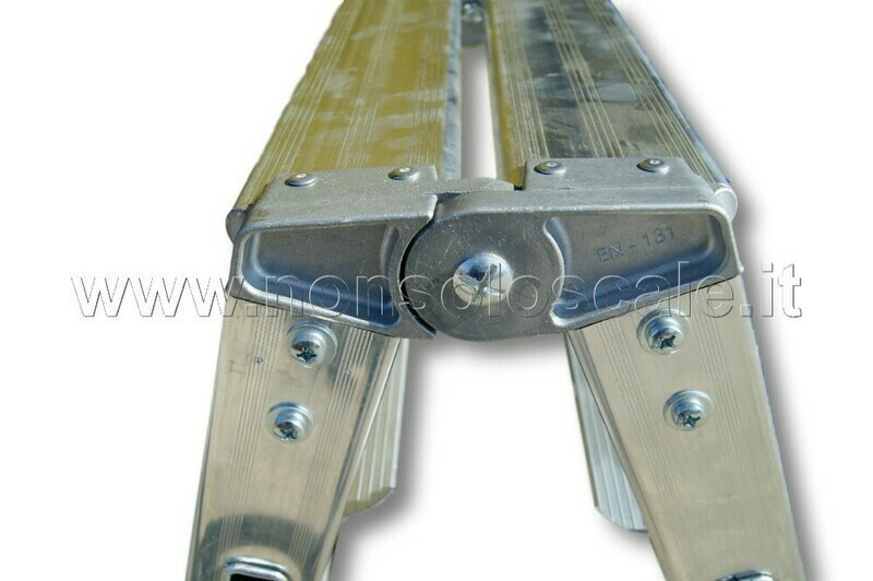 Scala in alluminio a doppia salita DUPLA 5+pianetto   FACAL