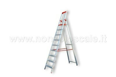 SCALA ALLUMINIO TIKAL 9 GRADINI COMPRESA PEDANA   DOIN