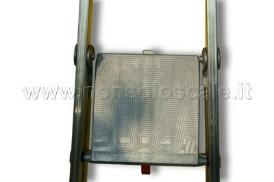 SCALA ALLUMINIO QUADRA 10 GRADINI COMPRESA PEDANA FACAL