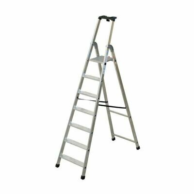 SCALA ALLUMINIO QUADRA 7 GRADINI COMPRESA PEDANA   FACAL