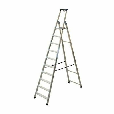 SCALA ALLUMINIO QUADRA 10 GRADINI COMPRESA PEDANA   FACAL