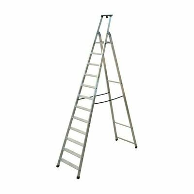 SCALA ALLUMINIO QUADRA 12 GRADINI COMPRESA PEDANA   FACAL
