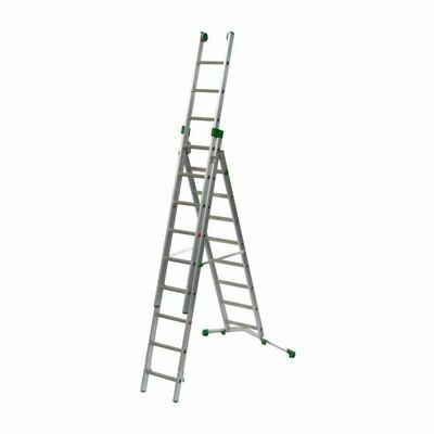 Superscala in alluminio SUPERPRIMA 3 rampe 8+9+9 gradini   FACAL