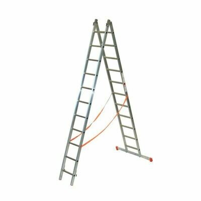Scala in alluminio trasformabile GENIA 11+11 gradini (2 RAMPE)   FACAL