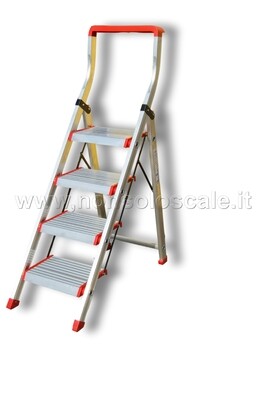 Sgabello in alluminio KUBO 4 gradini   DOIN