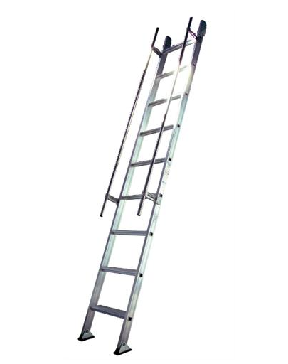 Scala alluminio con corrimani S15/1 14 gradini PERSONALIZZABILE  FACAL
