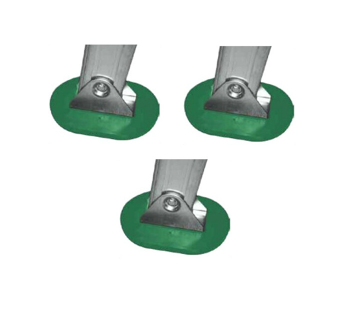 Tre piedi snodo gommati 16 x 11 cm   FACAL