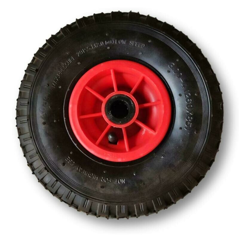 Ruota pneumatica diametro mm 260 plastica cuscinetto rulli  