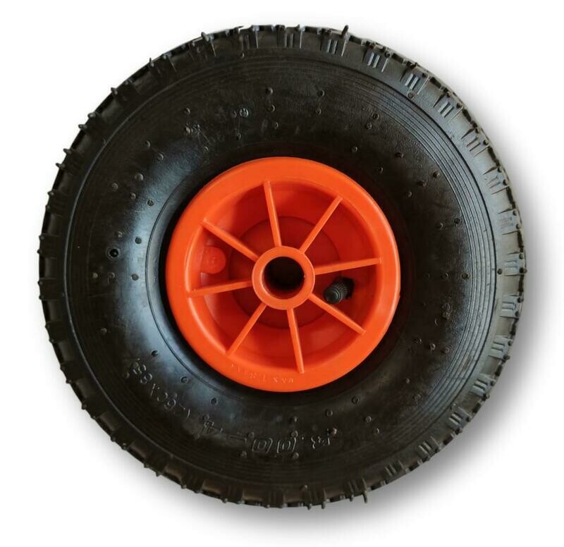 Ruota pneumatica diametro mm 260 plastica senza cuscinetto   