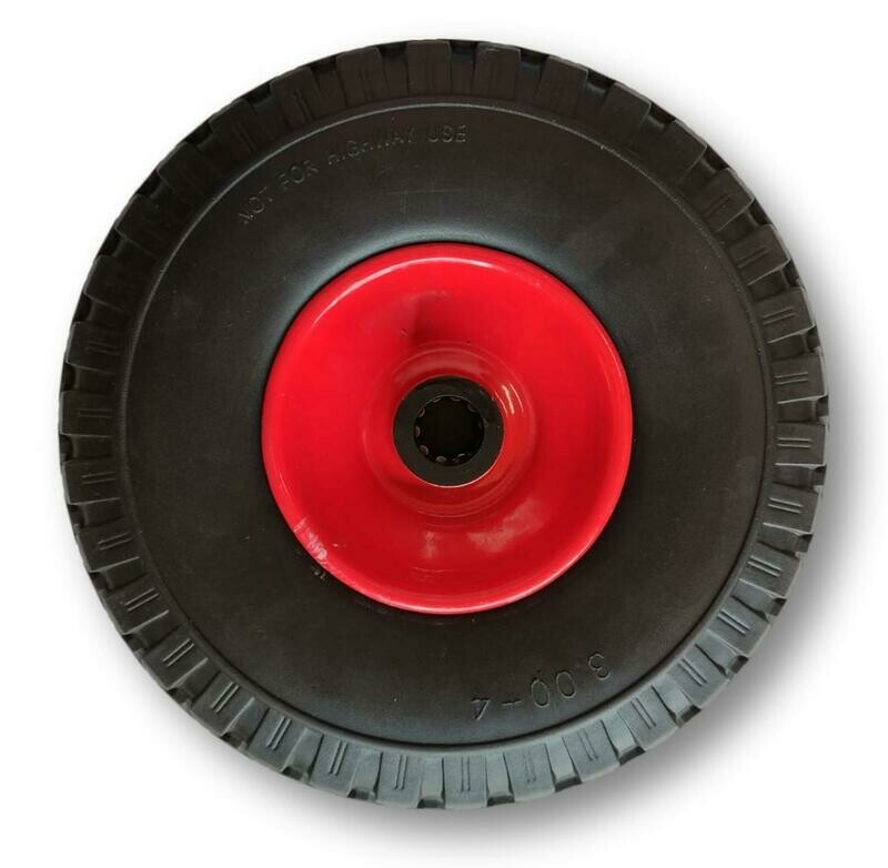Ruota  piena &quot;SOFT&quot; diametro mm 260 lamiera  cuscinetto rulli   