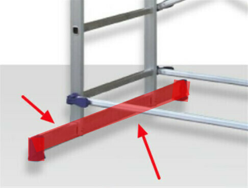 Barra stabilizzatrice c/2 piedi in gomma   FACAL